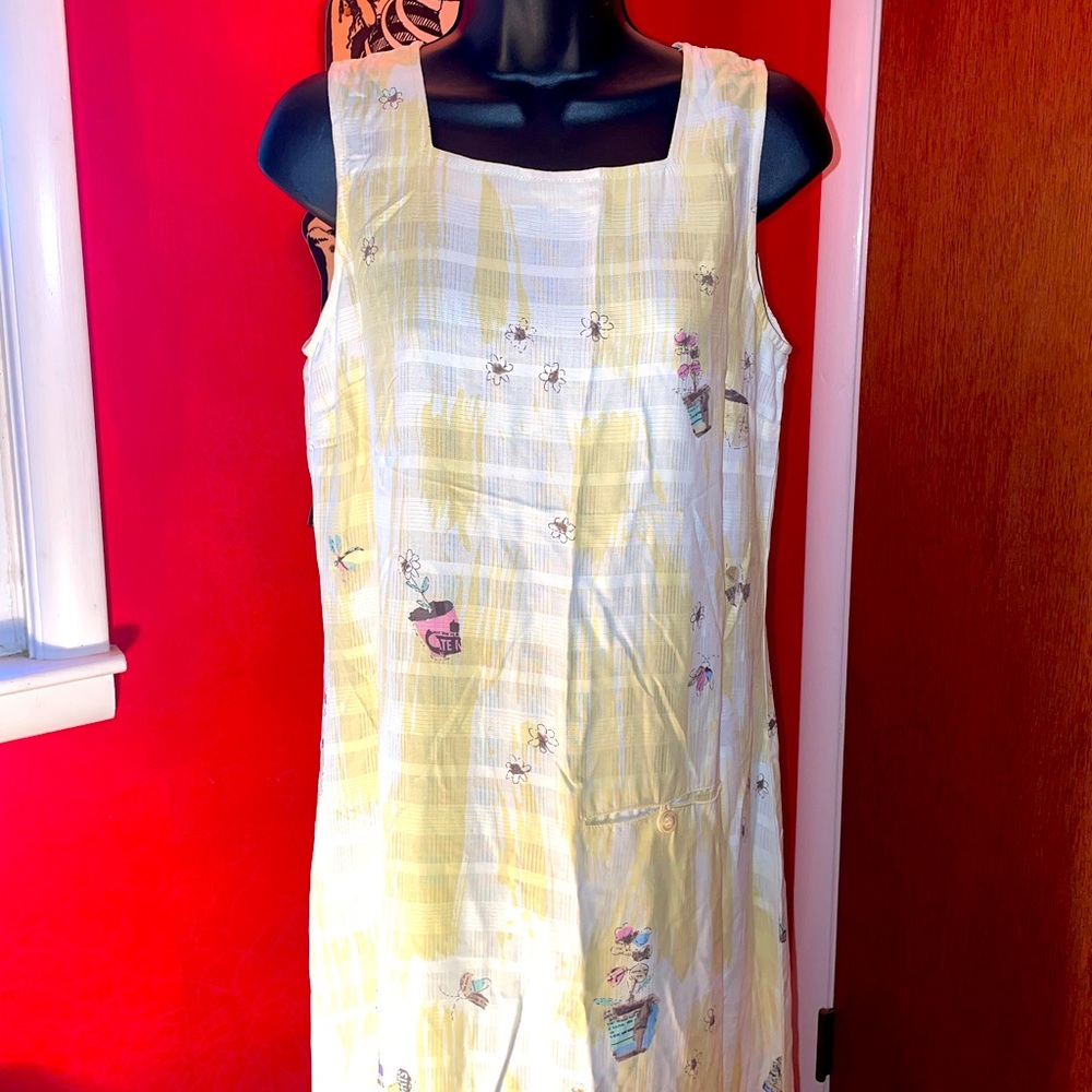 Yellow Cottagecore Printed Maxi Dress